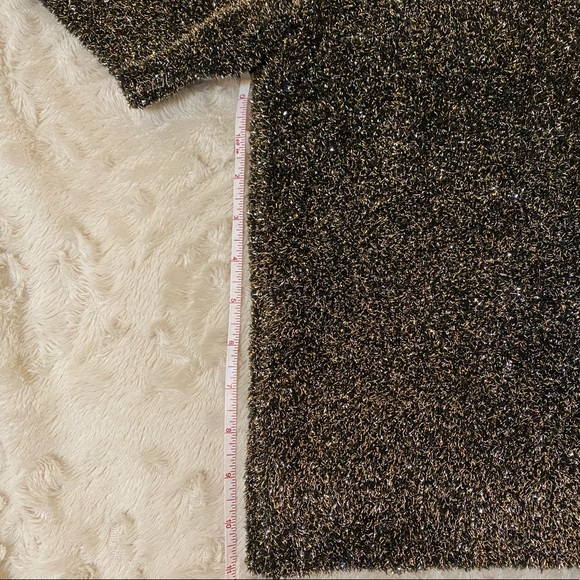 Kate Spade Metallic Textured Short Sleeve Sweater - Picture 4 of 8